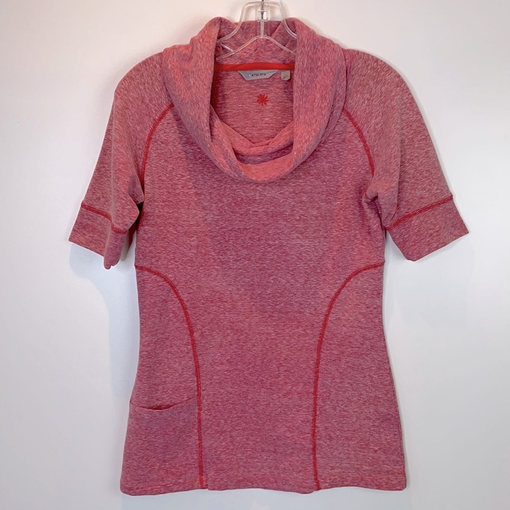 Athleta Coronado Cowl Neck Short Sleeve Top XSmall